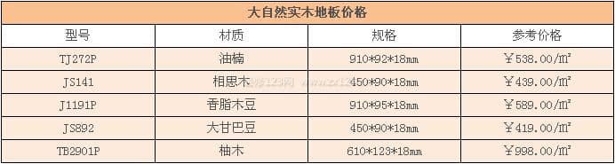 大自然实木地板