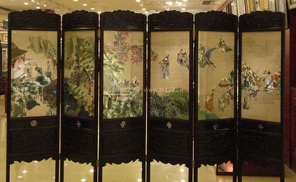 苏绣屏风