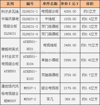 电视组合柜