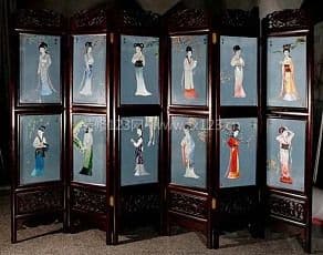 苏绣屏风
