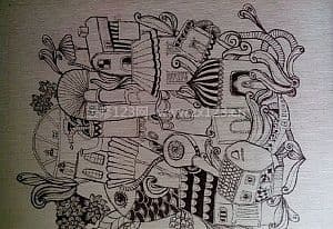 黑白装饰画