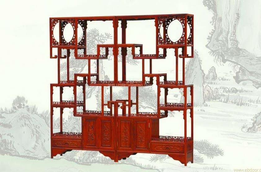 红木博古架图2