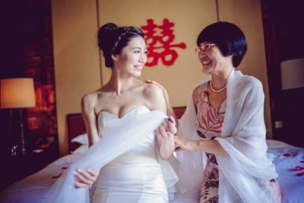 穿婚纱的说说
