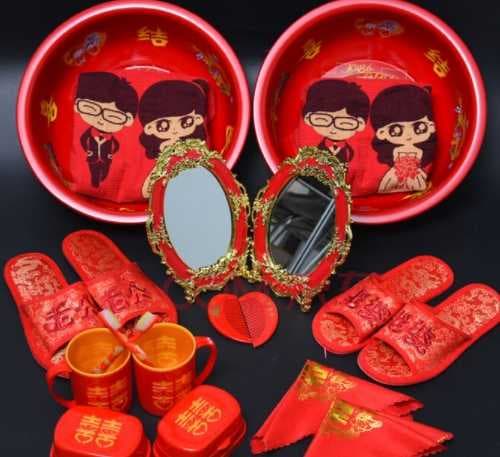 结婚买一个红盆行不