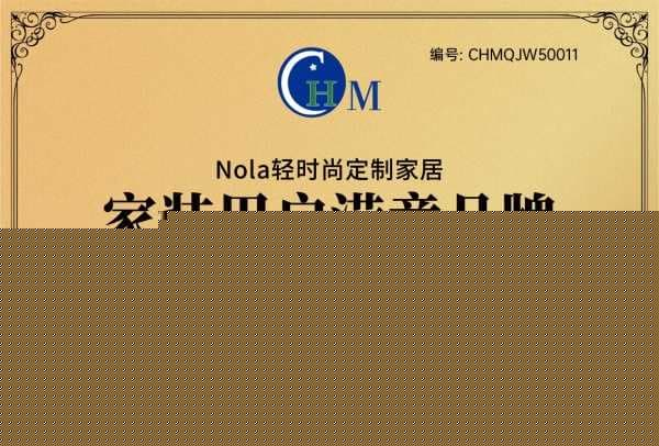 打造年轻人的时尚生活方式，Nola轻时尚定制家获“家装用户满意品牌”