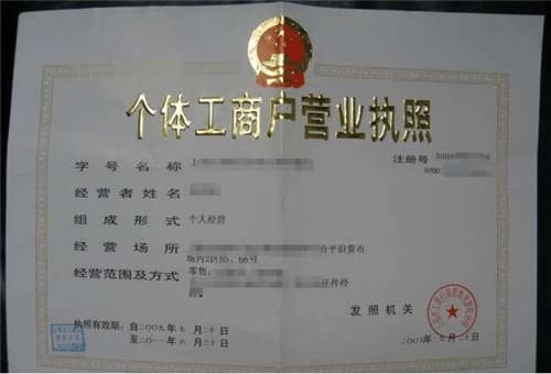 网上申请个体户营业执照流程