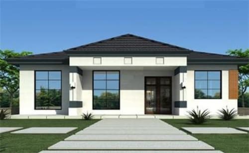7款一层简约自建房效果图