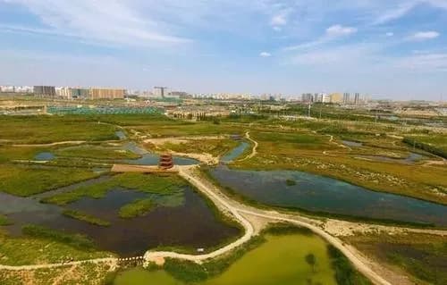 兰州秦王川国家湿地公园